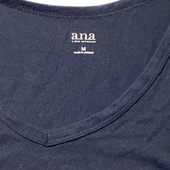 A.N.A. Black Tank Top Size Medium - Picture 2 of 5